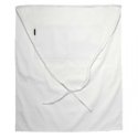 Bistro Apron w/Two Middle Pockets - White