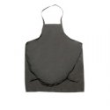 Black Bib Apron - No Pocket Polyspun