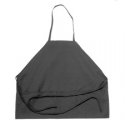 Black Bib Apron w/3 Pockets Polyspun