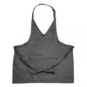 V-Neck Tuxedo Apron - Black