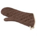 Brown Terry Oven Mitt - 17"