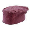 Claret Pill Box Hat - Cotton