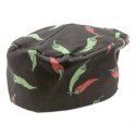 Pepper Print Pill Box Hat - Cotton