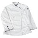 Ladies Corporate Jacket w/Black Piping Chef-tex™ PC