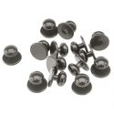 Black   Push Thru Stud Button Packs    (14)