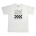 White T-Shirt Chef Logo Cotton