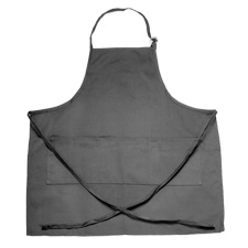 "Gourmet" Triple Pocket Bib Apron - Navy Blue