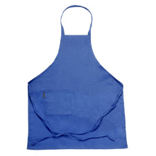 Bib Apron-Blended w/ Side Pkt - Full Length - Royal Blue