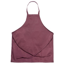 Bib Apron - No Pocket - Blended - Burgundy