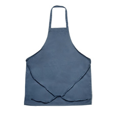 Bib Apron - No Pocket - Blended - Navy Blue