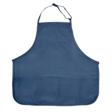 Bib Apron 3 Pkt w/adj Neck Band - Navy Blue