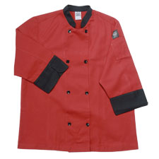 Tomato/BK Trim 24/7 Jacket 3/4 Sleeve PC-Blend