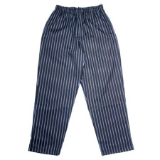 Periwinkle/Black Pin-Stripe E-Z Fit Pants Cotton