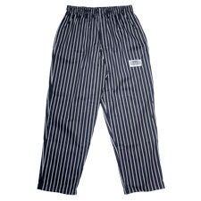 White/Black Pin-Stripe E-Z Fit Pants Cotton