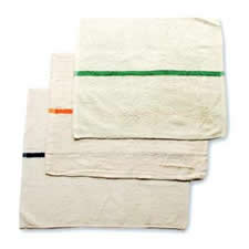 Bar Towel w/Green Stripe