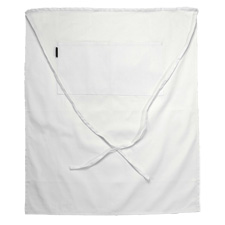 Bistro Apron w/Two Middle Pockets - White