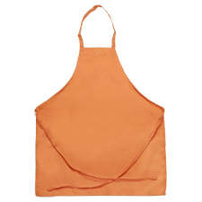 Correctional Bib Apron (Orange, No Pockets)