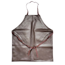 Vinyl (Nauga) Bib Apron - Heavy Duty - Brown