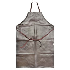 Vinyl (Nauga) Bib Apron XL (37") - Brown only